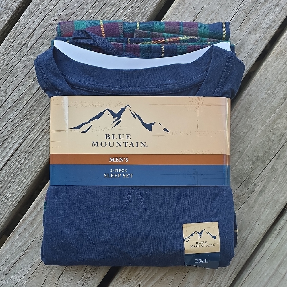 Blue Mountain Men's Navy Sleep Set